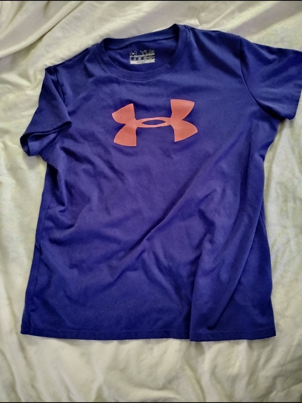 Under Armour Purple Tee with Pink Logo